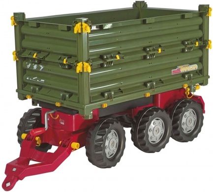 Прицеп на 6 колесах Rolly Toys rollyMulti Trailer зеленый (125012)