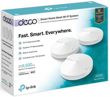 Wi-Fi роутер TP-Link Deco M9 Plus (3-Pack)