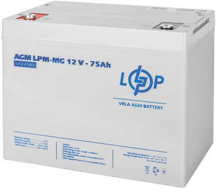 Акумулятор для ДБЖ LogicPower LPM-MG 12V - 75 Ah (13634)