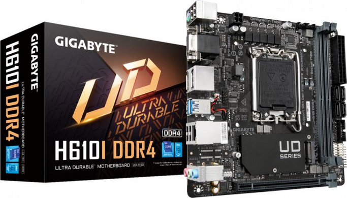 Материнская плата GIGABYTE H610I DDR4