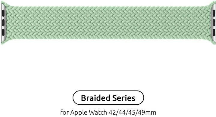 Ремінець ArmorStandart Braided Solo Loop для Apple Watch 42/44/45/49mm Mint Size 10 (172 mm) (ARM64912)