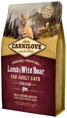 Сухий корм для стерилізованих котів Carnilove Cat Lamb & Wild Boar - Sterilised 2 кг (ягня та кабан) (170199/2317)