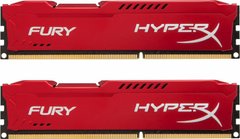 Оперативная память HyperX DDR3-1600 16384MB PC3-12800 (Kit of 2x8192) FURY Red (HX316C10FRK2/16)
