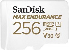 Карта памяти SanDisk MicroSDHC 256GB UHS-I/U3 Class 10 Max Endurance (SDSQQVR-256G-GN6IA)