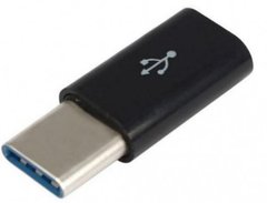 Адаптер Lapara USB 3.1 Type-C male на Micro USB female OTG Black