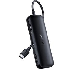 Перехідник-Конвертер UGREEN USB 2.0 Type-C-->VGA V1.2 /HDMI V2.0b/DP  V1.2a CM260 Чорний