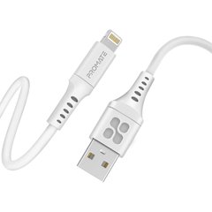 Кабель Promate PowerLink-Ai200 USB to Lightning 2.4А 2 м White (powerlink-ai200.white)