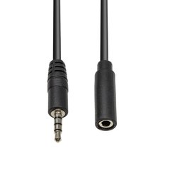 Аудіо кабель мультимедійний PowerPlant 3.5 мм (M) - 3.5 мм (F) 4С, 1 м (CA912841)