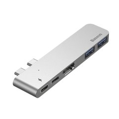 Хаб USB Baseus Thunderbolt C+ Dual Type-C to USB3.0/HDMI/Type-C
