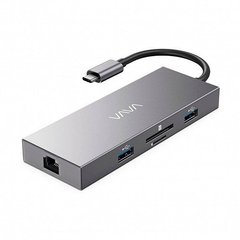 Хаб Vava USB C Hub, 8-in-1 Adapter with Gigabit Ethernet Port, 100W PD Charging Port (VA-UC008)