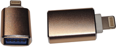 Адаптер-перехідник OTG Lightning - USB 3.0 AF Gold (S1000)