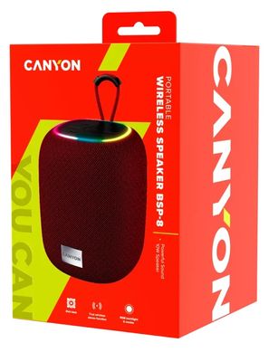 Портативна акустика Canyon BSP-8 BT V5.2 Red (CNE-CBTSP8R)