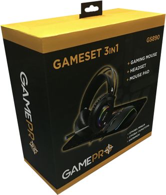 Комплект (миша, ігрова поверхня, навушники) GamePro Gameset 3in1 GS890USB