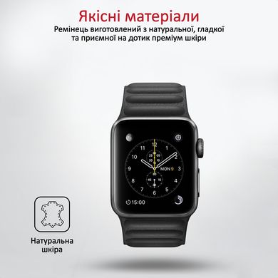 Ремінець шкіряний для Apple Watch Promate maglet-44.black