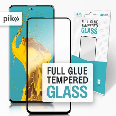 Защитное стекло Piko Full Glue для Samsung A71 (A715) Black