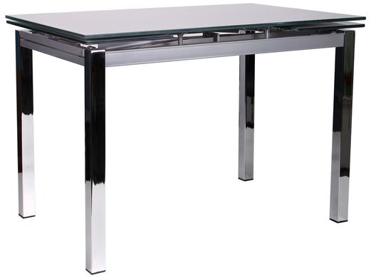 Раскладной стол AMF Глория хром/стекло платина с узором (521257)