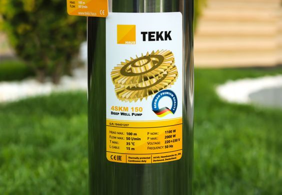 Глибинний насос Tekk Haus 4SKM-150 15 м кабель + пульт