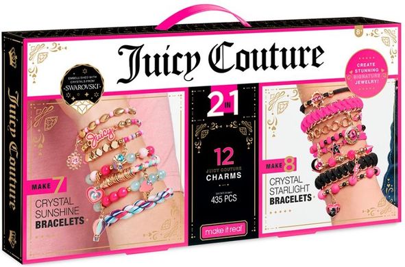 Мега-набір для створення шарм-браслетів Juicy Couture з кристалами Swarovski Кришталеве сяйво (44 (MR4480)
