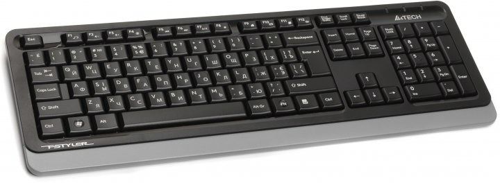 Комплект (клавіатура, миша) бездротовий A4Tech Fstyler FG1035 Grey