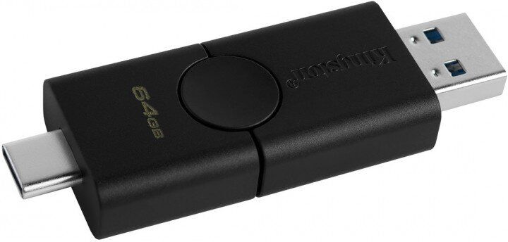 Флешка Kingston DataTraveler Duo 64GB USB 3.2 + Type-C (DTDE/64GB)