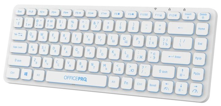 Клавиатура беспроводная OfficePro (SK790W) White
