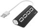 USB-хаб Hama 4 Ports USB 2.0 Black/White (00200119)
