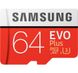 Карта пам'яті Micro SD Samsung 64GB Class 10 + ad EVO PLUS (MB-MP64GA/APC) R/W 100/60 Mb/s