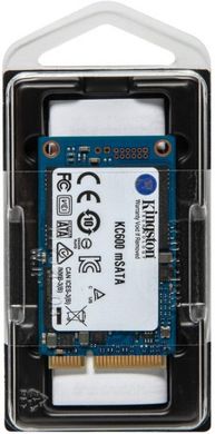 SSD-накопитель 256GB Kingston KC600 mSATA SATAIII 3D TLC (SKC600MS / 256G)