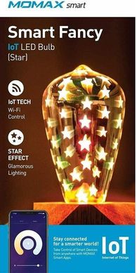 Розумна-лампочка Momax SMART Fancy IoT LED Bulb - Star (IB7S)