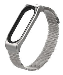 Ремінець Mijobs Metal Milanese SE Band for Xiaomi Mi Band 4/3 Silver