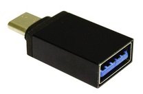 Адаптер Lapara USB Type-C male на USB 3.0 Female OTG Black