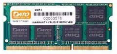 Оперативна пам'ять Dato 4 GB SO-DIMM DDR3 1600 MHz (4GG2568D16L)