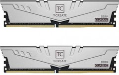 Оперативна пам'ять Team DDR4 2х8GB 2666MHz T-Create Classic 10L Gray (TTCCD416G2666HC19DC01)