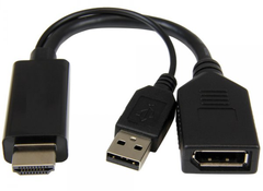 Адаптер-перехідник Cablexpert HDMI - DisplayPort 4K (A-HDMIM-DPF-01)