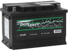 Автомобільний акумулятор GigaWatt 74А 0185757404