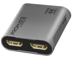 Сплиттер HDMI Promate Mediasplit-c2 Silver (mediasplit-C2.silver)