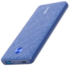 Универсальная мобильная батарея Anker PowerCore Slim 10000 mAh PD Fabric Blue (A1231H31)