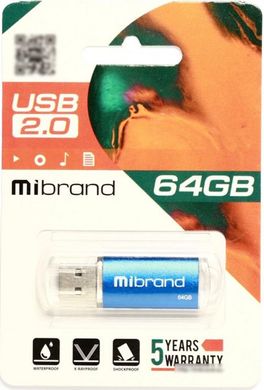 Флешка Mibrand USB 2.0 Cougar 64Gb Blue (MI2.0/CU64P1U)