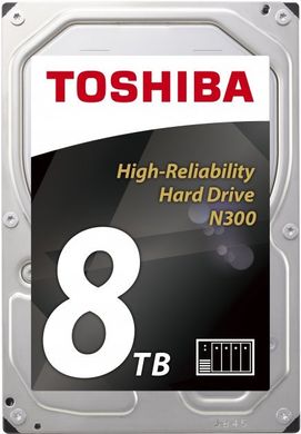 Внутрішній жорсткий диск Toshiba N300 8TB SATA/256MB (HDWG180UZSVA
