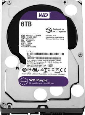 Жесткий диск WD Purple 6 TB (WD62PURZ)