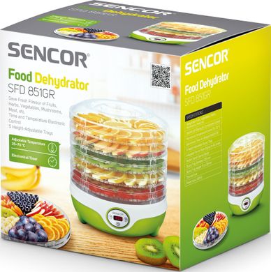 Сушка для овочів і фруктів Sencor SFD 851GR