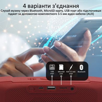 Акустична система Promate Outbeat Red (outbeat.red)