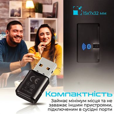 Bluetooth адаптер Promate Bluelink Black (bluelink.black)