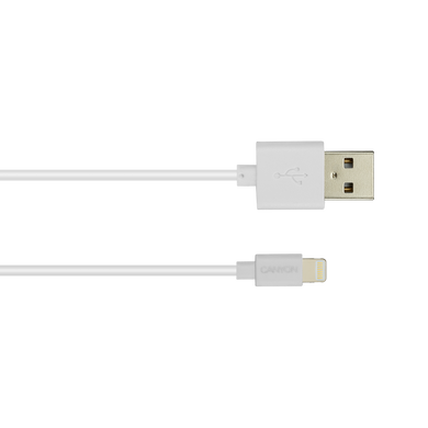 Кабель Canyon Lightning - USB MFI 1 м White (CNS-MFICAB01W)