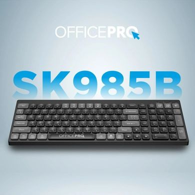 Клавіатура бездротова OfficePro (SK985B) Black