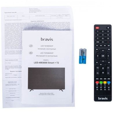 Телевізор Bravis LED-49E6000 Smart + T2
