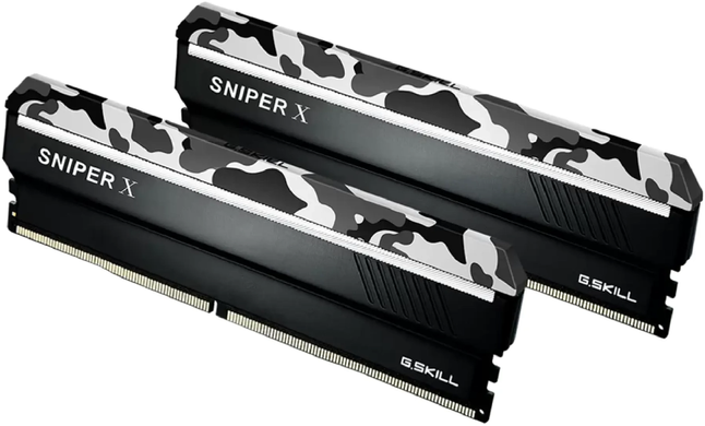 Оперативна пам'ять G.SKILL Sniper X Urban Camo DDR4 3600MHz 32GB Kit 2x16GB (F4-3600C19D-32GSXWB)