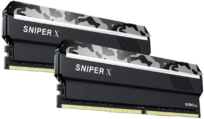 Оперативна пам'ять G.SKILL Sniper X Urban Camo DDR4 3600MHz 32GB Kit 2x16GB (F4-3600C19D-32GSXWB)