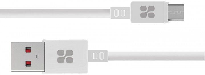 Кабель Promate MicroCord-1 USB - microUSB 1.2 м White (microcord-1.white)