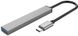 USB-хаб ORICO USB-A - USB3.0, 2xUSB2.0, TF (AH-A12F-GY-BP)